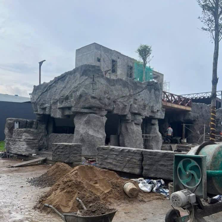 thi công giả đá núi nhân tạo