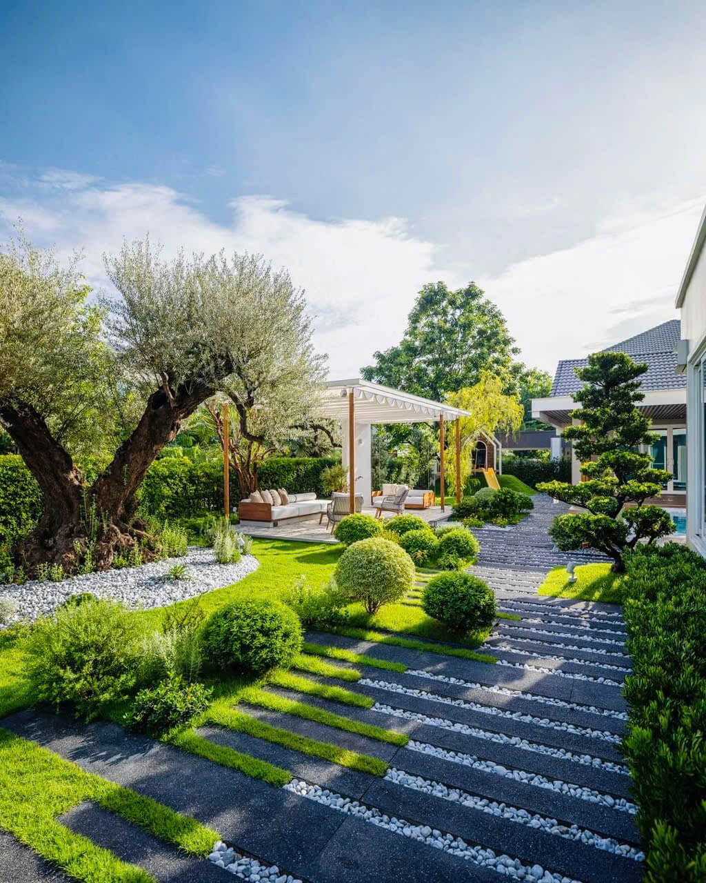Thiết kế sân vườn hiện đại