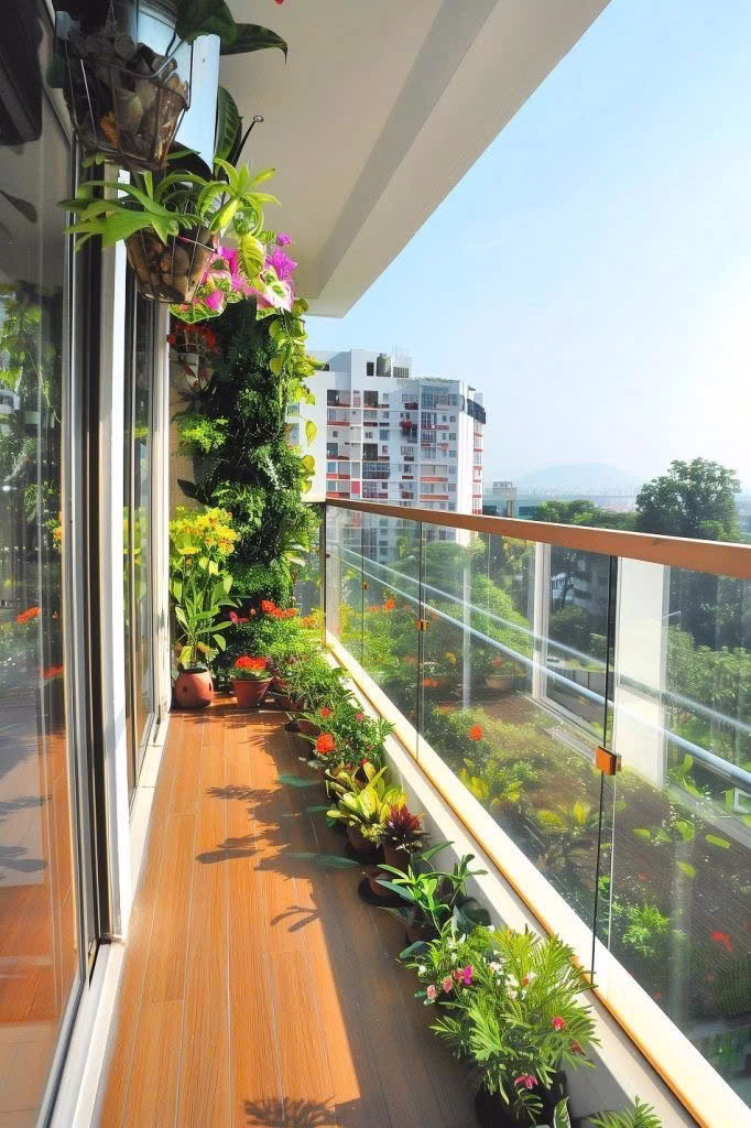 tiểu cảnh ban công đẹp 2025