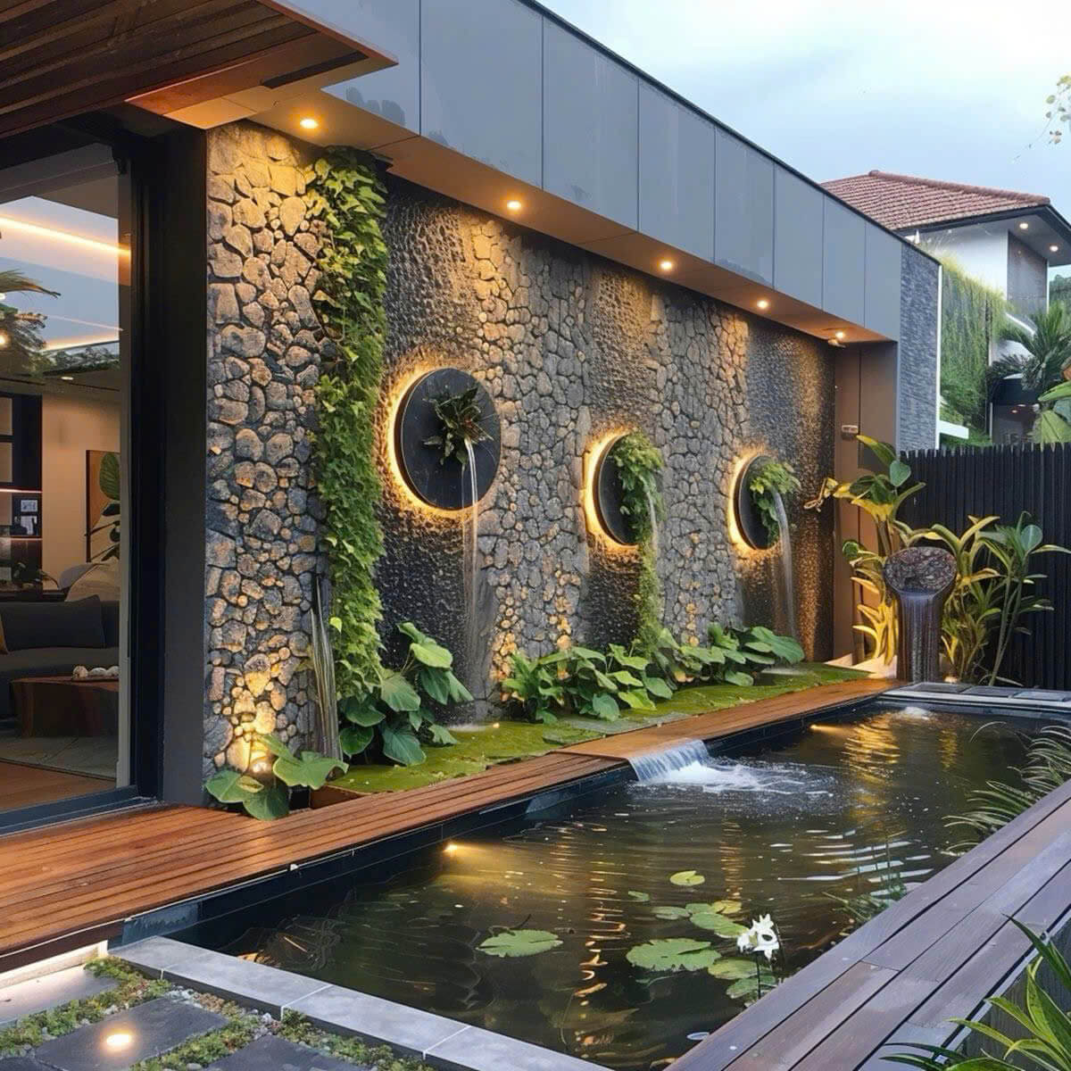 Tiểu cảnh hồ cá koi