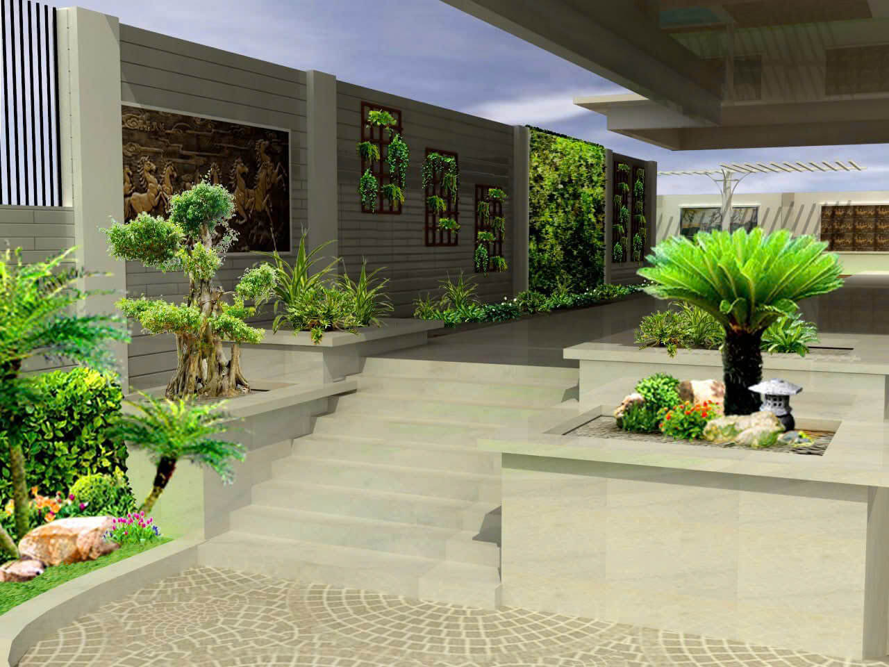 Thi công tiểu cảnh