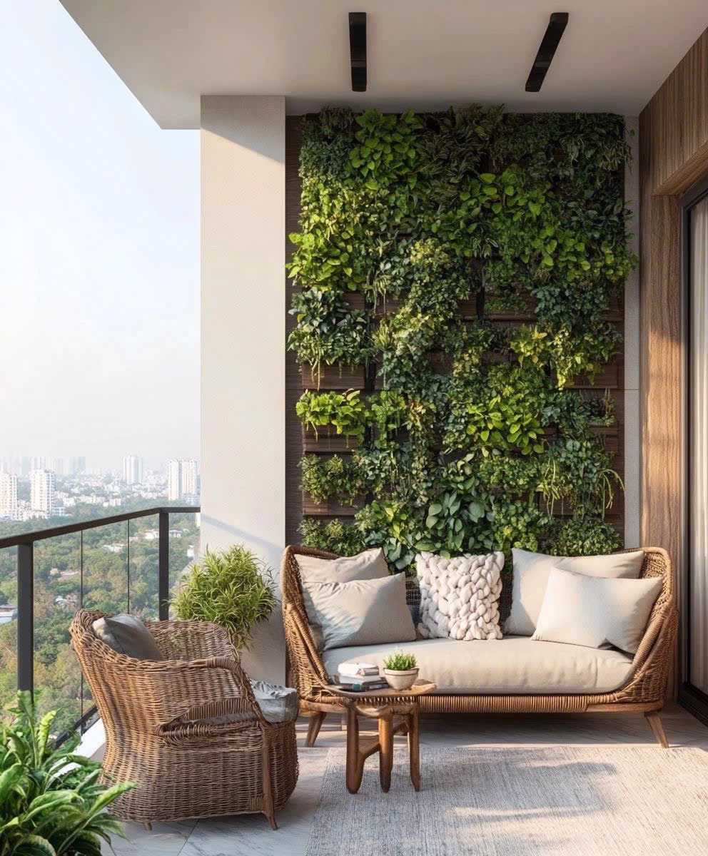 tiểu cảnh ban công đẹp 2025