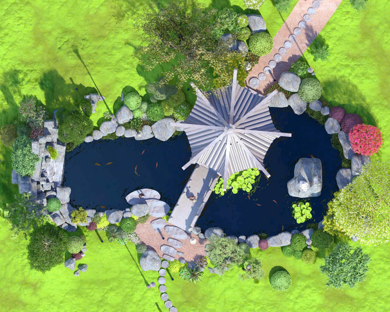 Sân vườn TPHCM phong cách Nhật Bản