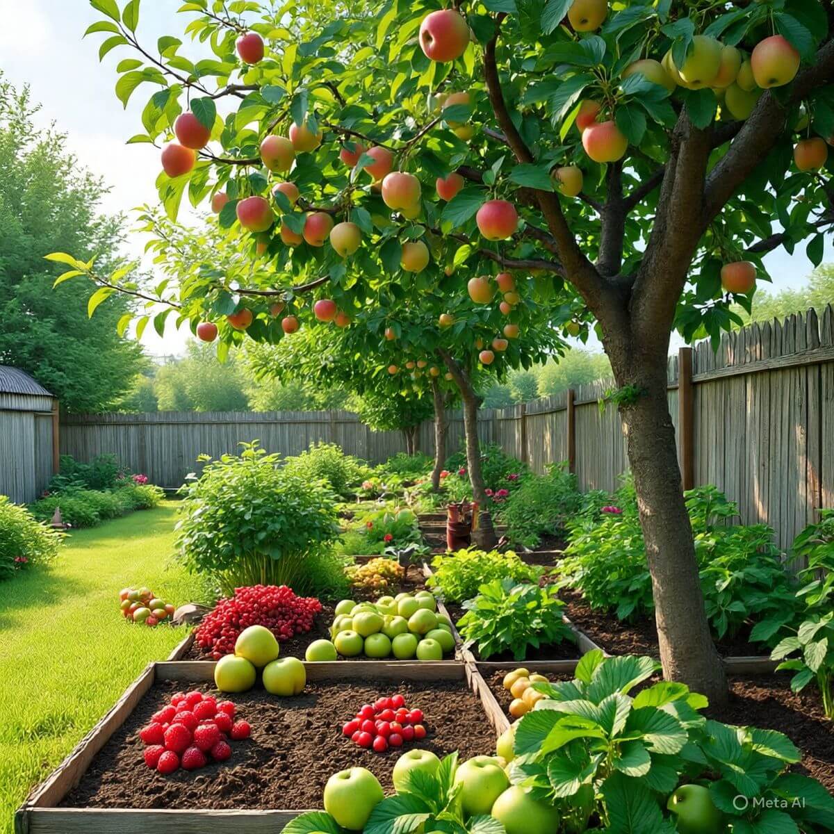 Sân vườn trái cây miệt vườn