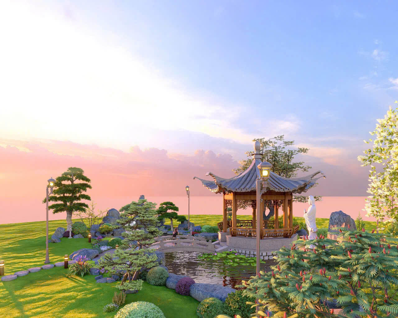 Thi công sân vườn TPHCM chuyên nghiệp – Vườn Nhà Xinh