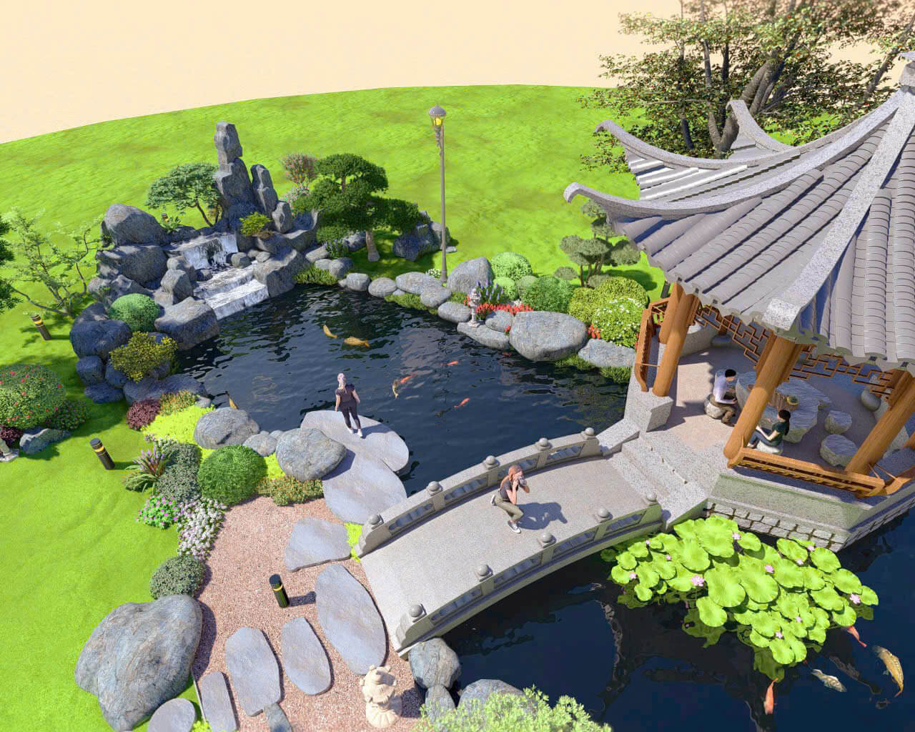 Thi công sân vườn TPHCM chuyên nghiệp