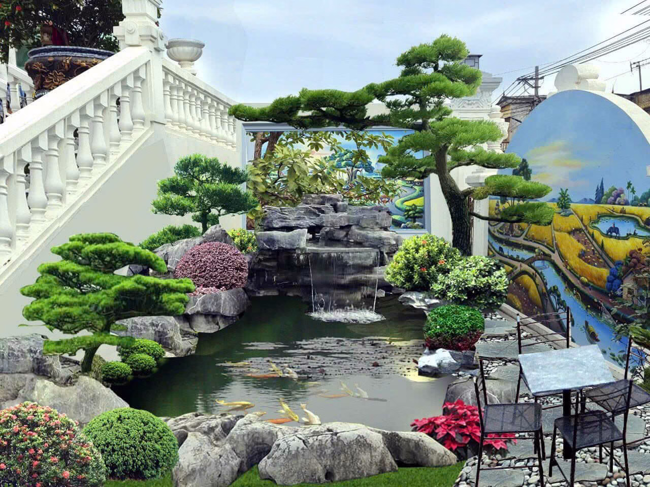 Hồ cá koi
