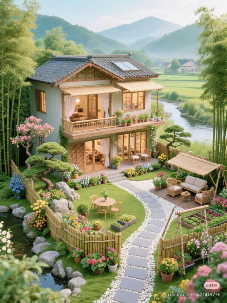 khu vườn trà đạo