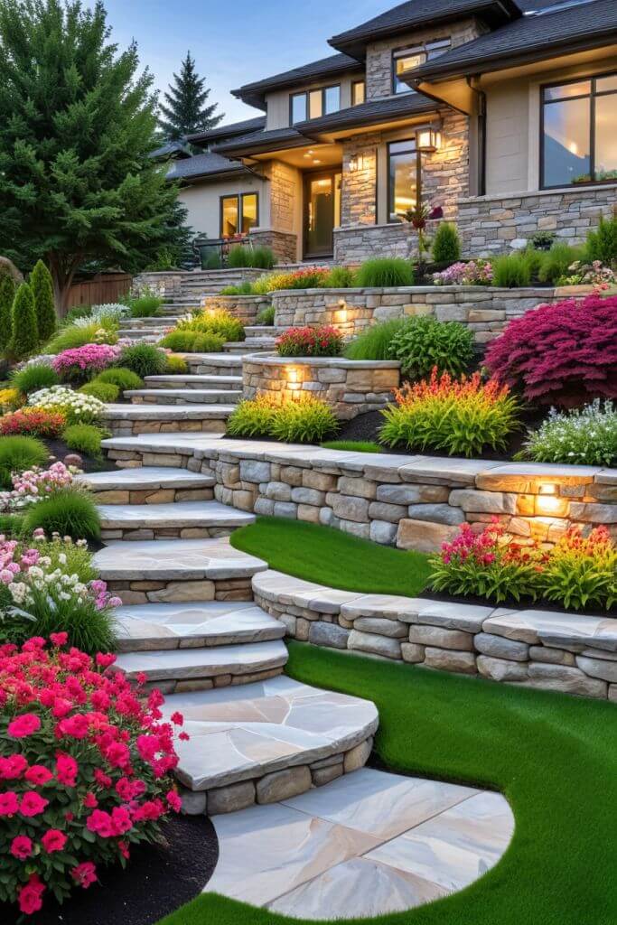 Phối cảnh 3D sân vườn biệt thự cao cấp