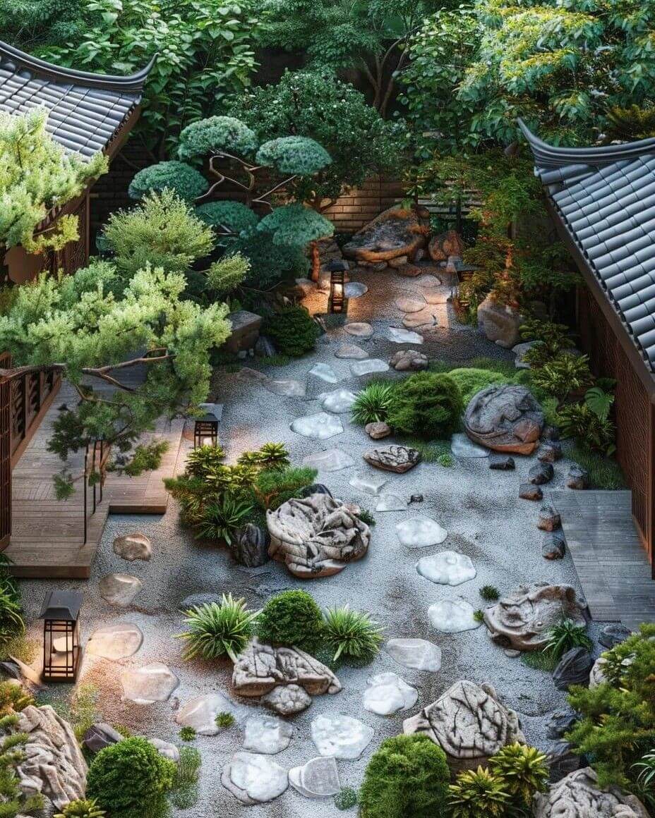 Sân vườn hiện đại tối giản tphcm