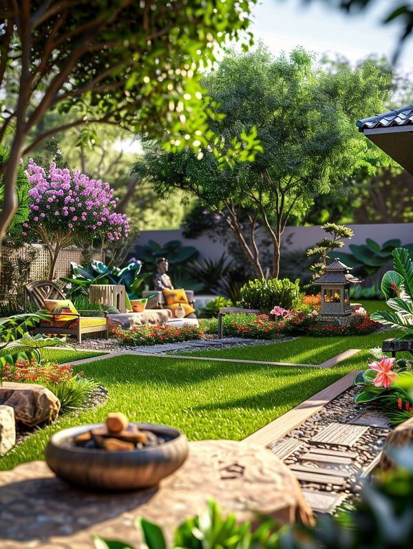 Sân vườn nhiệt đới