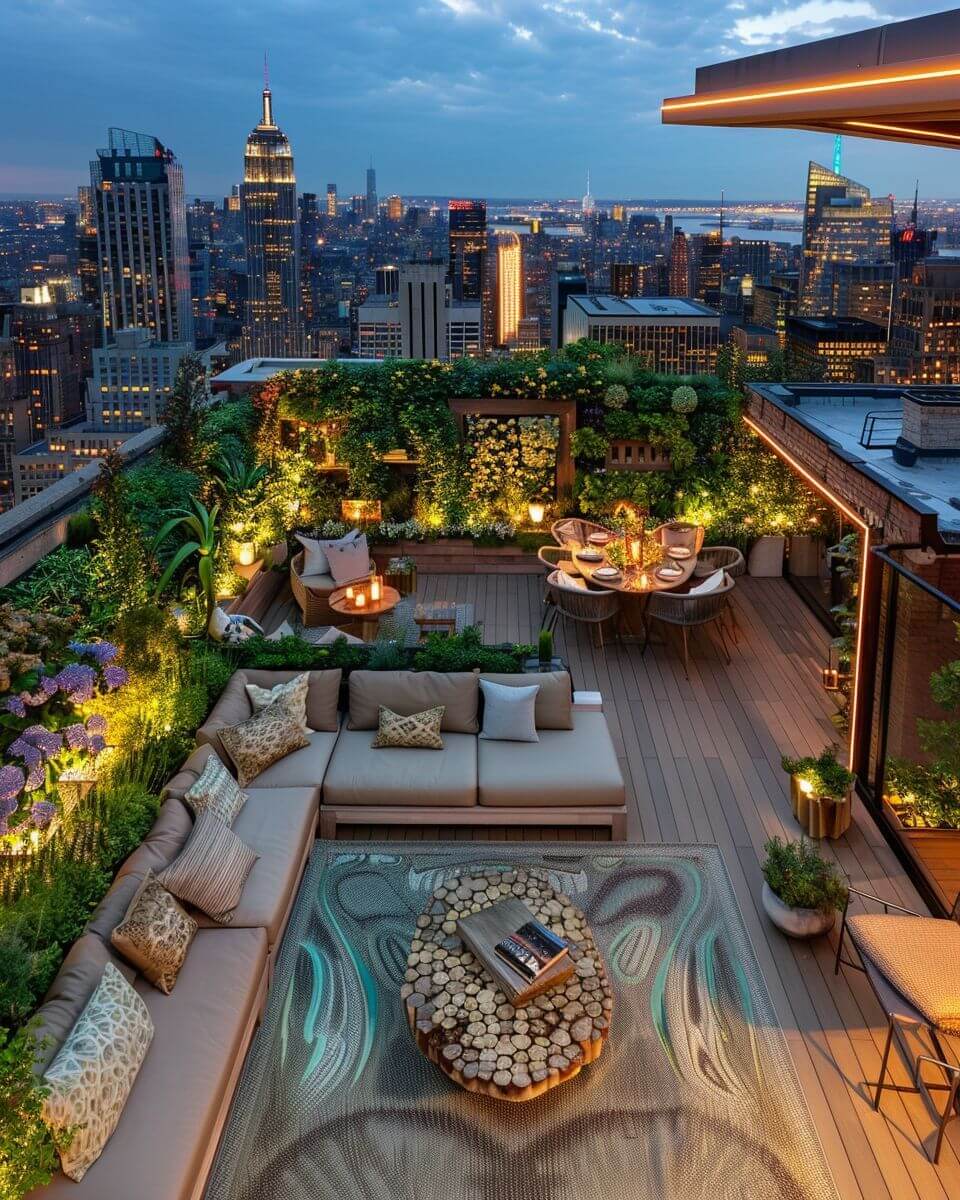 Sân vườn sân thượng