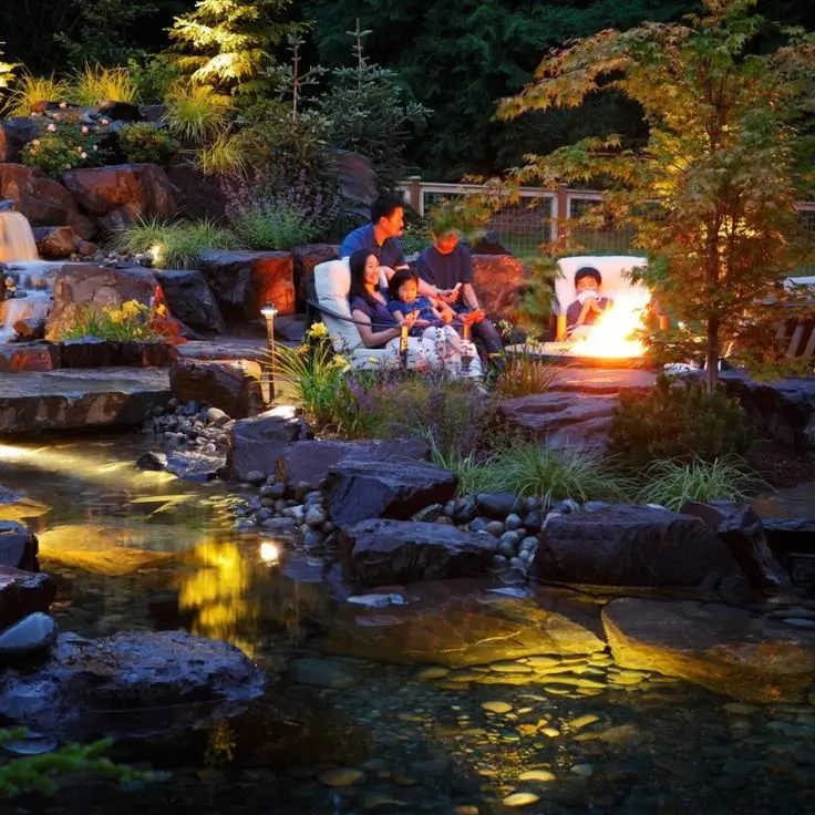 Suối nhân tạo resort -công viên