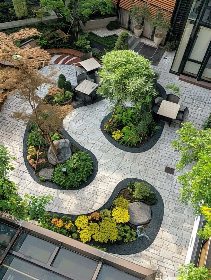 Thi công sân vườn thực tế