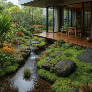 Thi công suối nhân tạo nhà phố