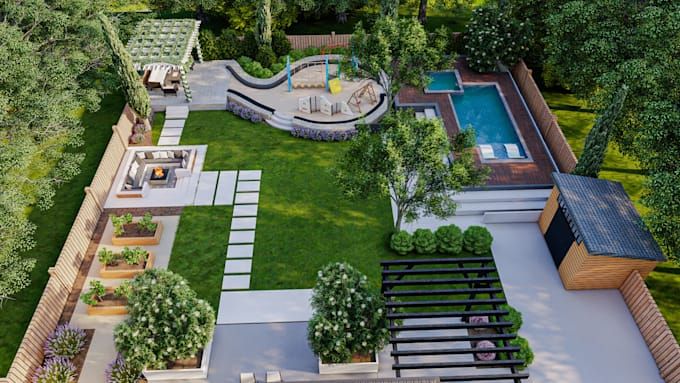 Thiết kế cảnh quan resort phong cách rừng xanh