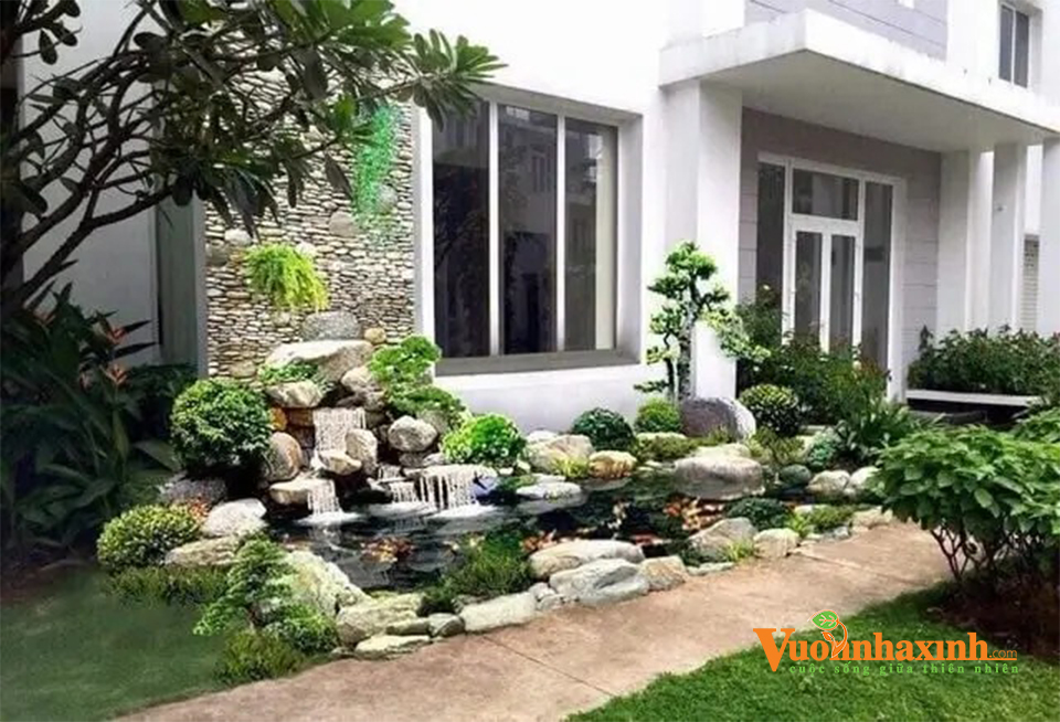 Mẫu suối nhân tạo mini tạo tiếng nước róc rách thư giãn.