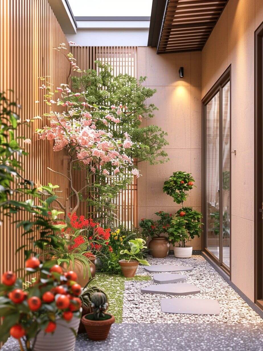 Thiết kế vườn đứng hiện đại trong sân vườn nhà phố giúp tối ưu không gian nhỏ hẹp