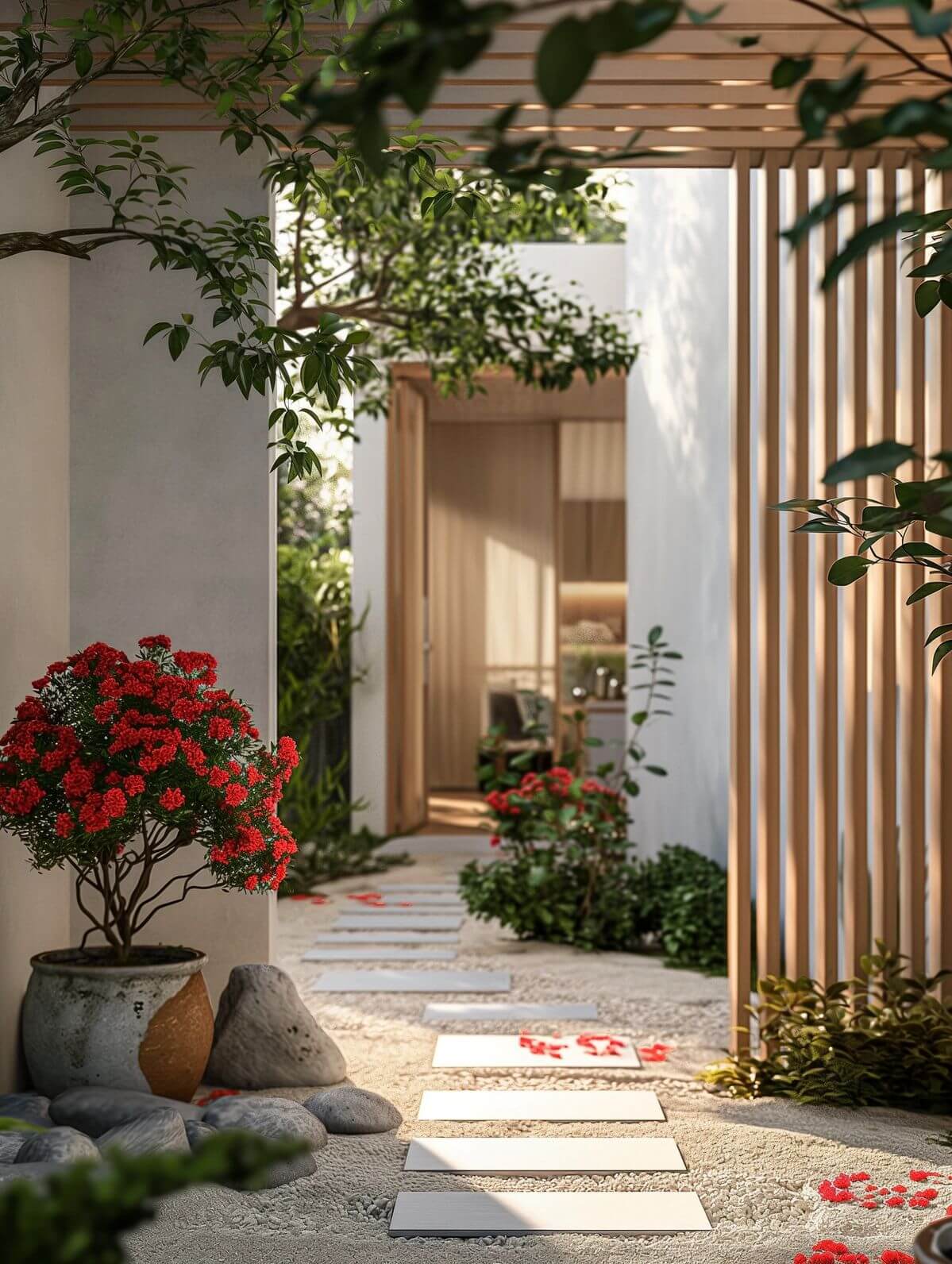 Thiết kế vườn đứng hiện đại trong sân vườn nhà phố giúp tối ưu không gian hẹp