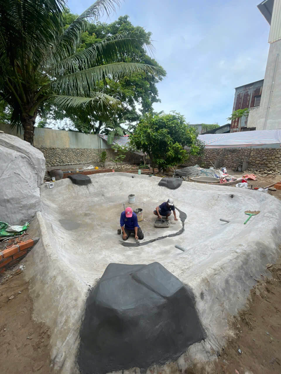 Chuẩn bị thiết kế hồ bơi tự nhiên