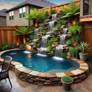 Hồ bơi và suối nhân tạo