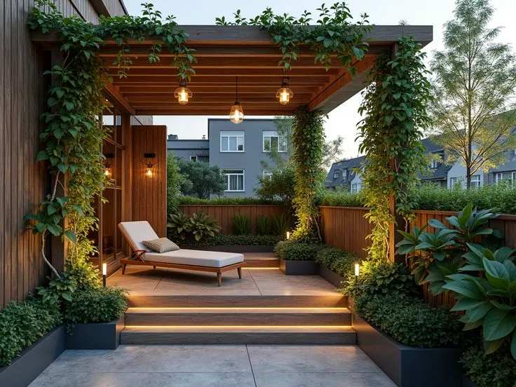 Thiết kế sân thượng xanh